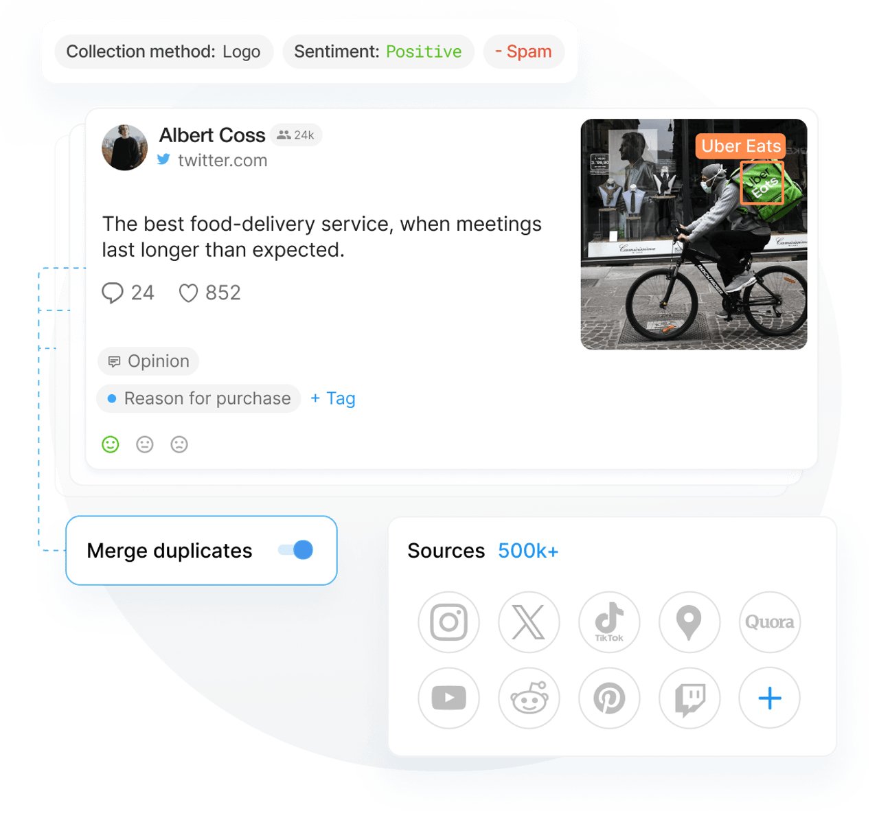 Real-time mention stream